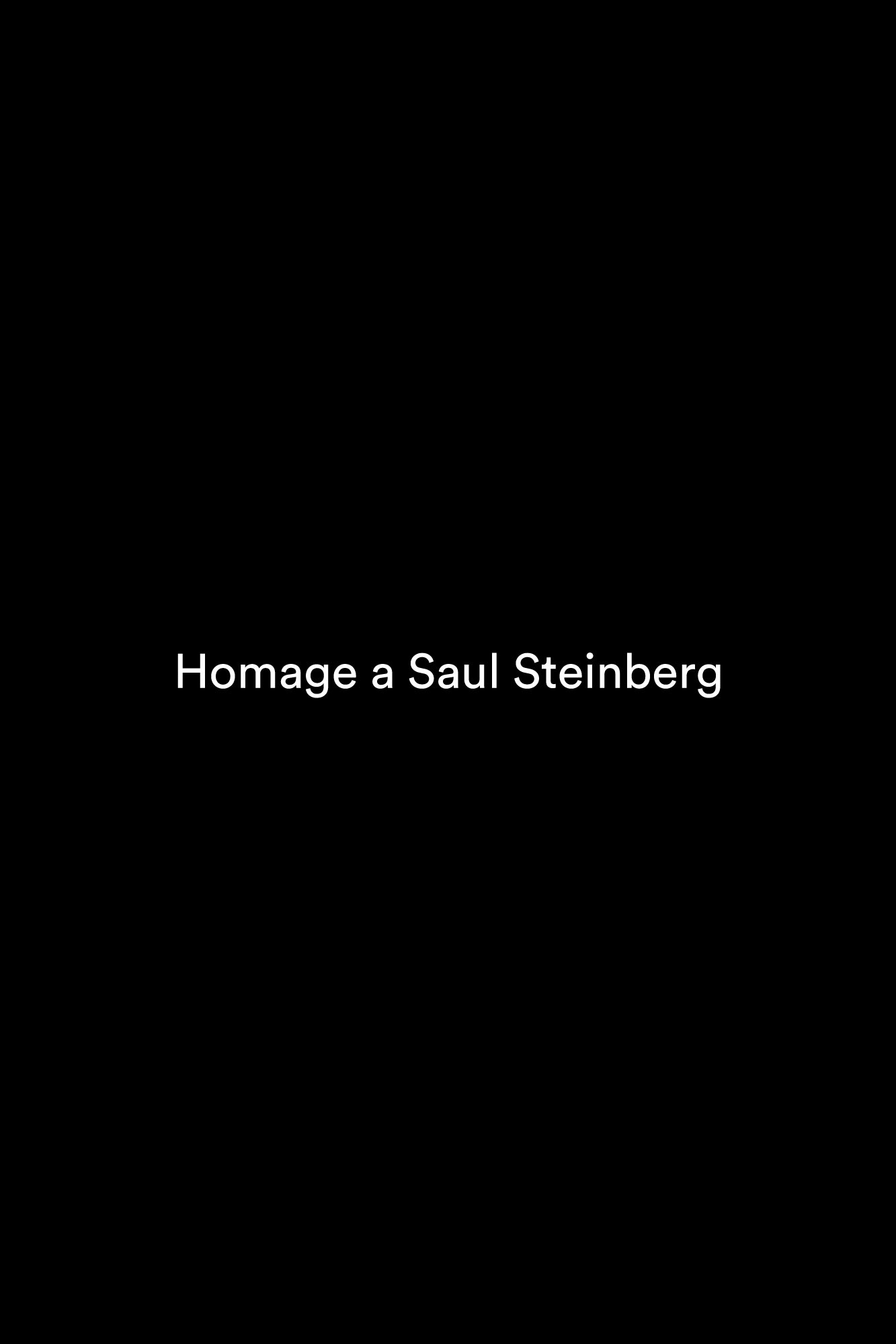 Homage a Saul Steinberg — Short Stories by Paolo Ventura